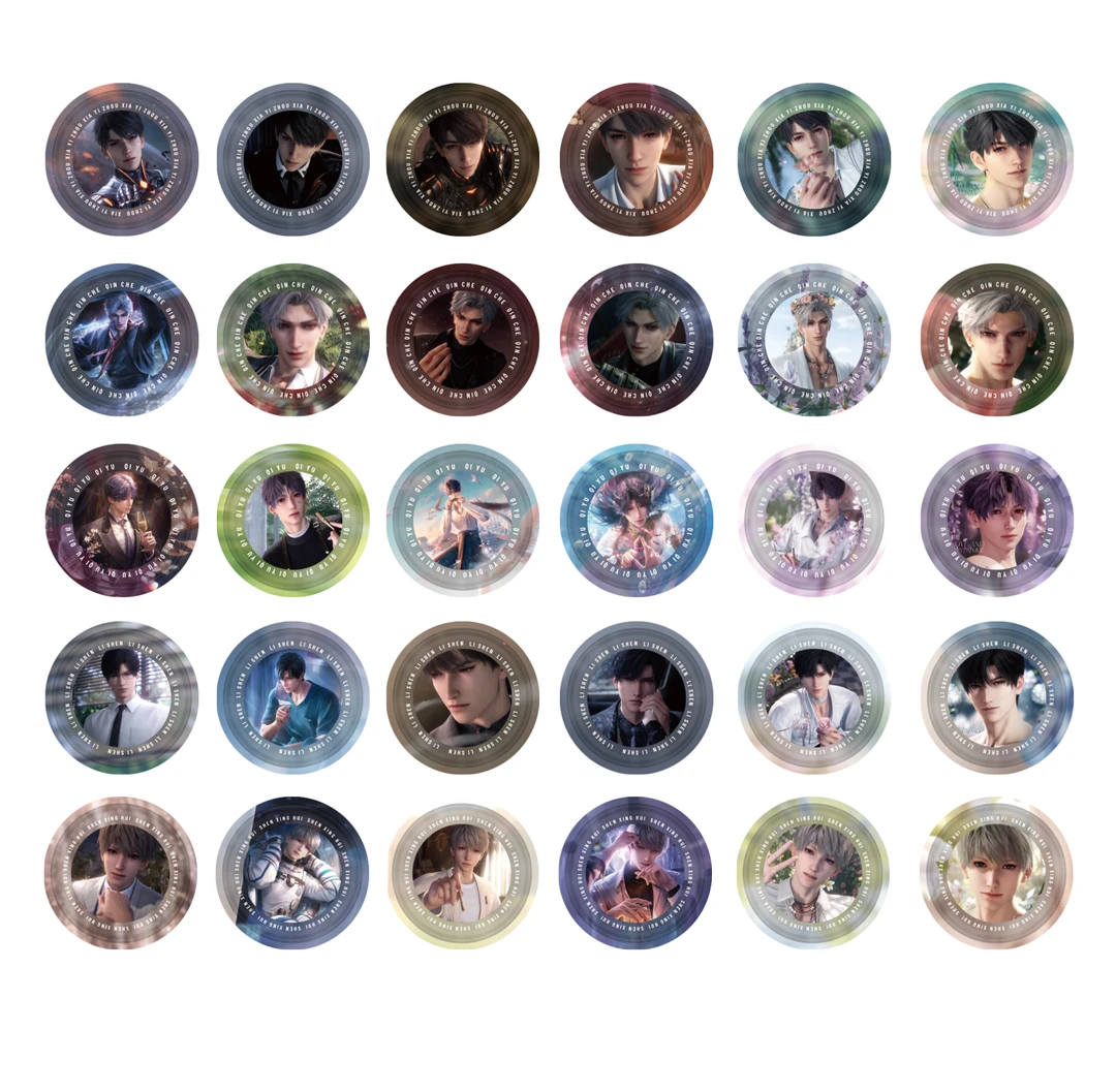 恋与深空-许愿无上限14x14cm 亚克力仿唱片同人二创谷子盲盒