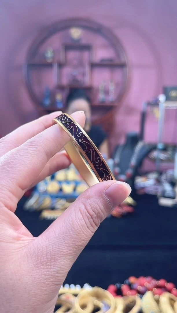 非遗 奇宝烧手镯 带证 58红如意