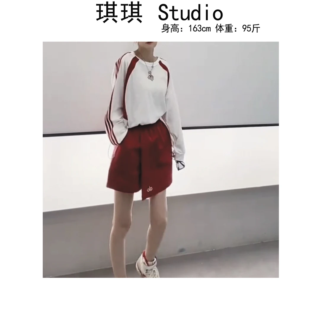 《琪琪家》夏季新款设计刺绣字母袖杠上衣减龄裙裤两件套55109-CS