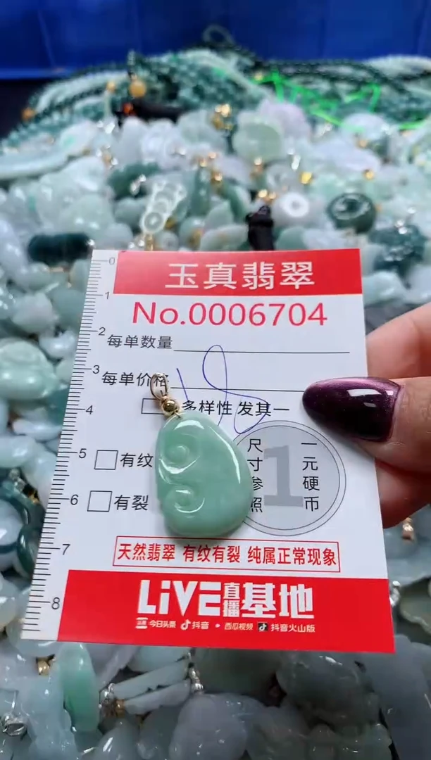 吊坠(不含链)未镶嵌翡翠6704