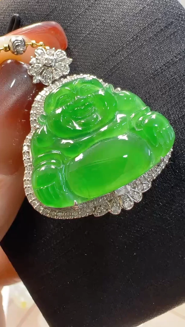 【闪购商品】翡翠吊坠(不含链)18K金镶嵌多样性团购发一件