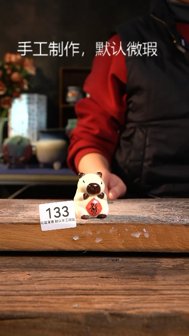 【闪购商品】陶瓷压盆石