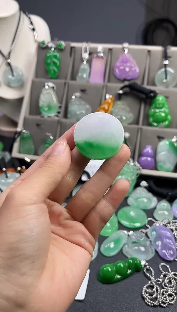 颈饰未镶嵌翡翠  所见即所得 一图一物