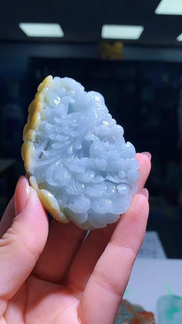 【闪购商品】定制翡翠未镶嵌1023hm-毛货挂件35