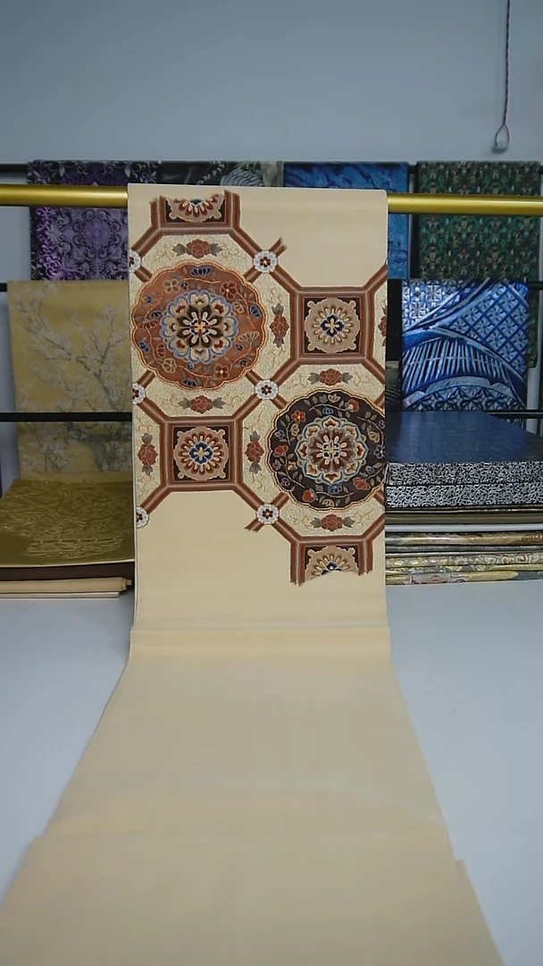 【闪购商品】织绣53 两通宝相花缂丝福利