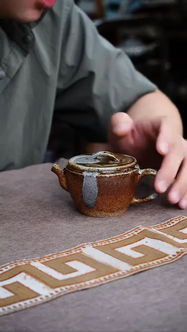 茶壶紫砂宜兴紫砂柴烧