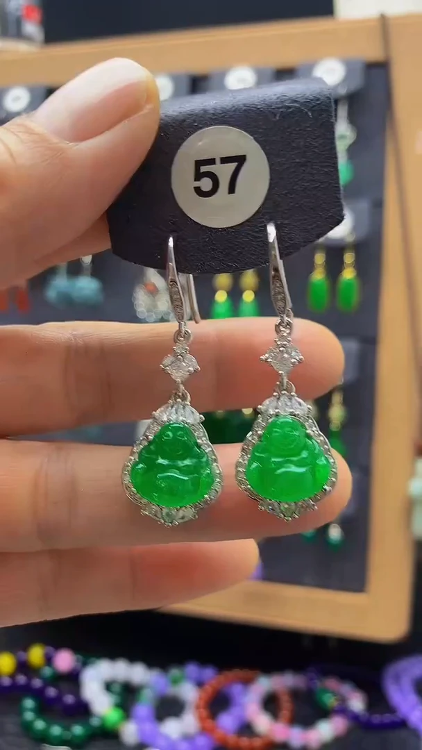 【闪购商品】玛瑙/玉髓耳坠未镶嵌耳饰