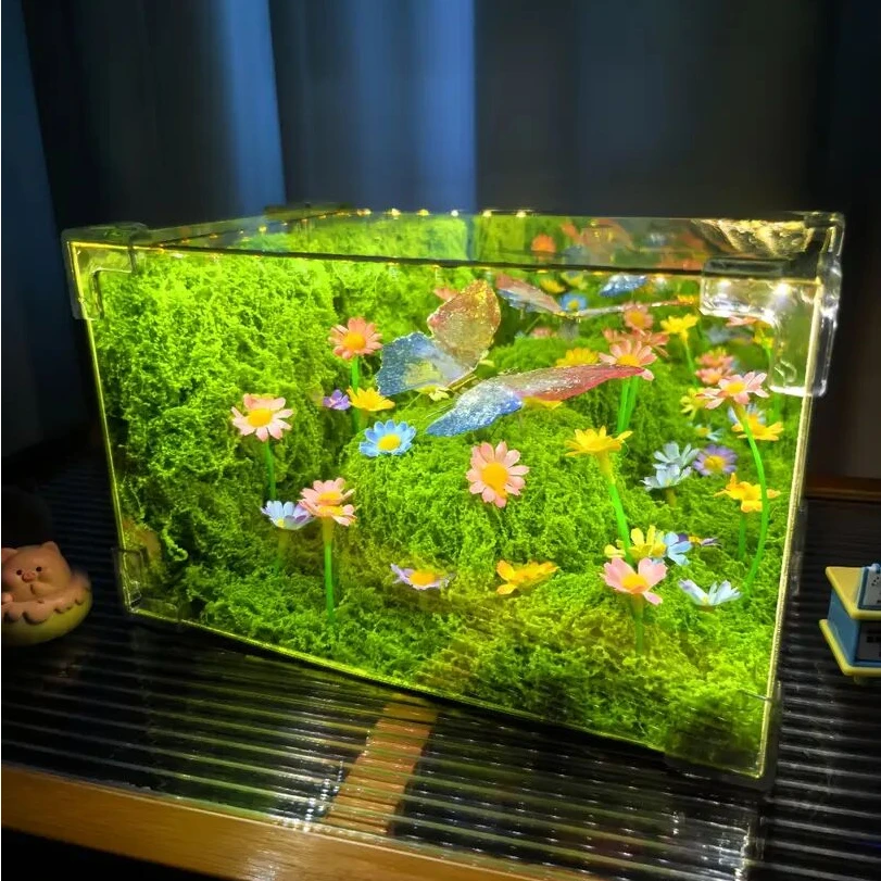 【生日礼物】绿野仙踪春日蝴蝶魔方小夜灯diy材料包送女友闺蜜E373