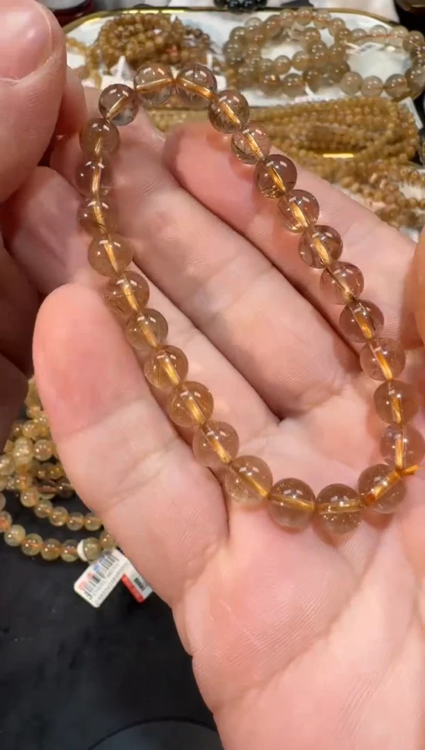 未镶嵌手串水晶SJ-590金发晶