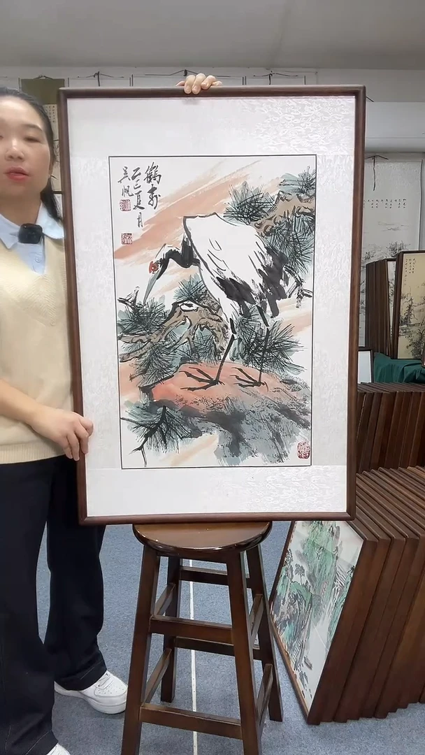 国画尺寸63*93实木画框京东包邮手绘