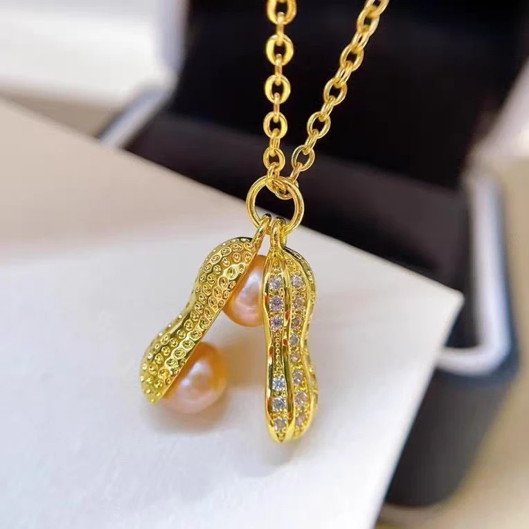 淡水珍珠 花生吊坠