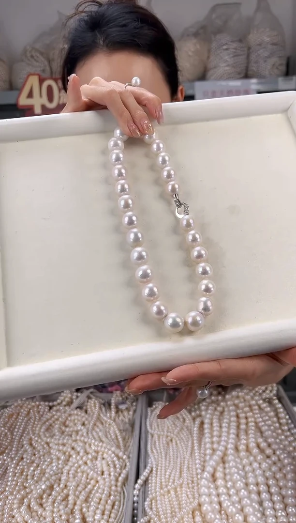 【闪购商品】淡水珍珠项链银S925镶嵌 淡水珍珠 项链 银S925镶