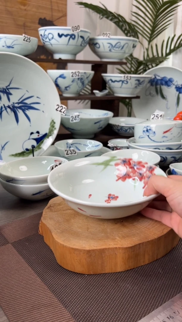 碗大暇手绘桃花7寸正德碗（单只装）