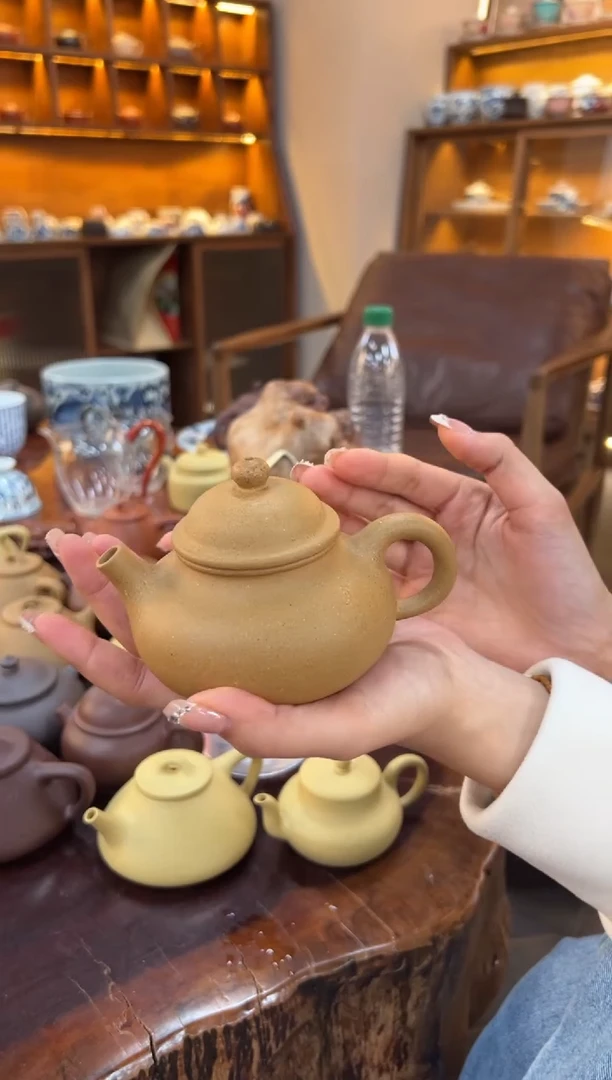 【闪购商品】紫砂茶壶【头哥手工壶】容天黄金段