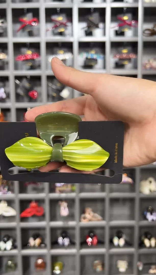 醋酸非金属韩国醋酸品牌发饰蝴蝶结新款大发量抓夹一支