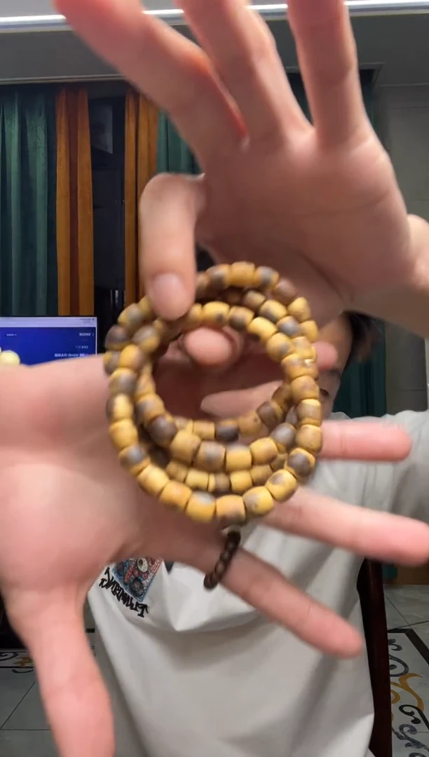 沉香沉香碎屑807号虎斑鼓珠08单圈碎屑香粉多样性发一5