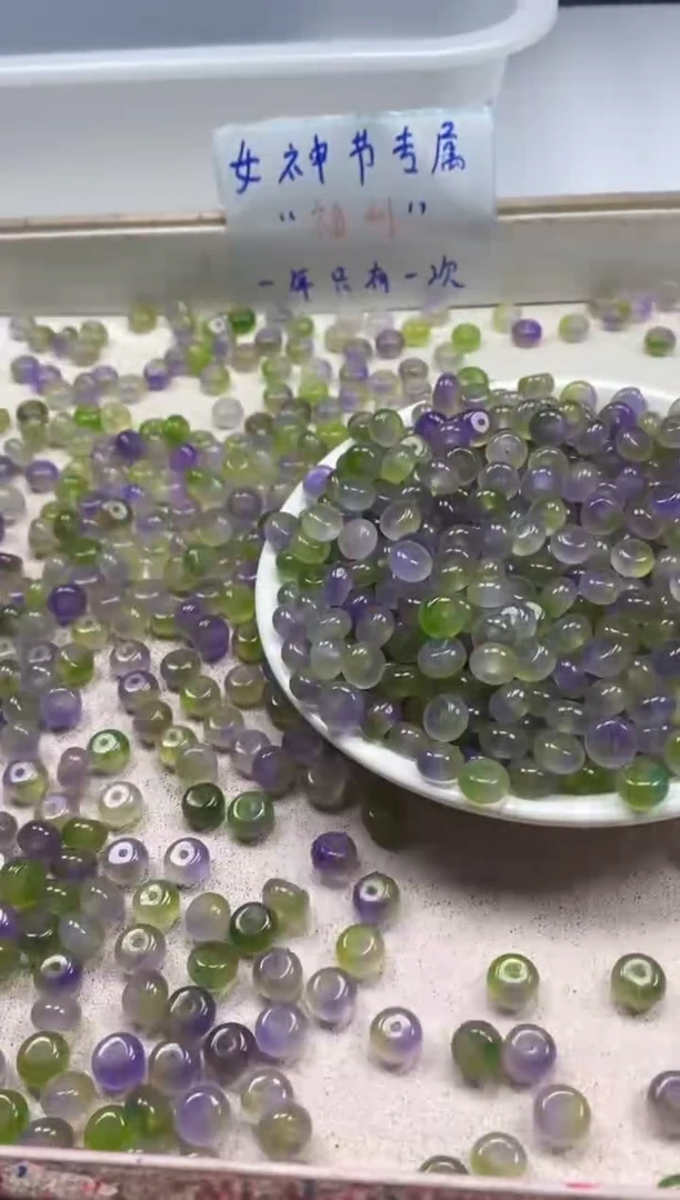 【闪购商品】玛瑙/玉髓颈饰未镶嵌w2116冰葡萄算盘8*5mm*30颗