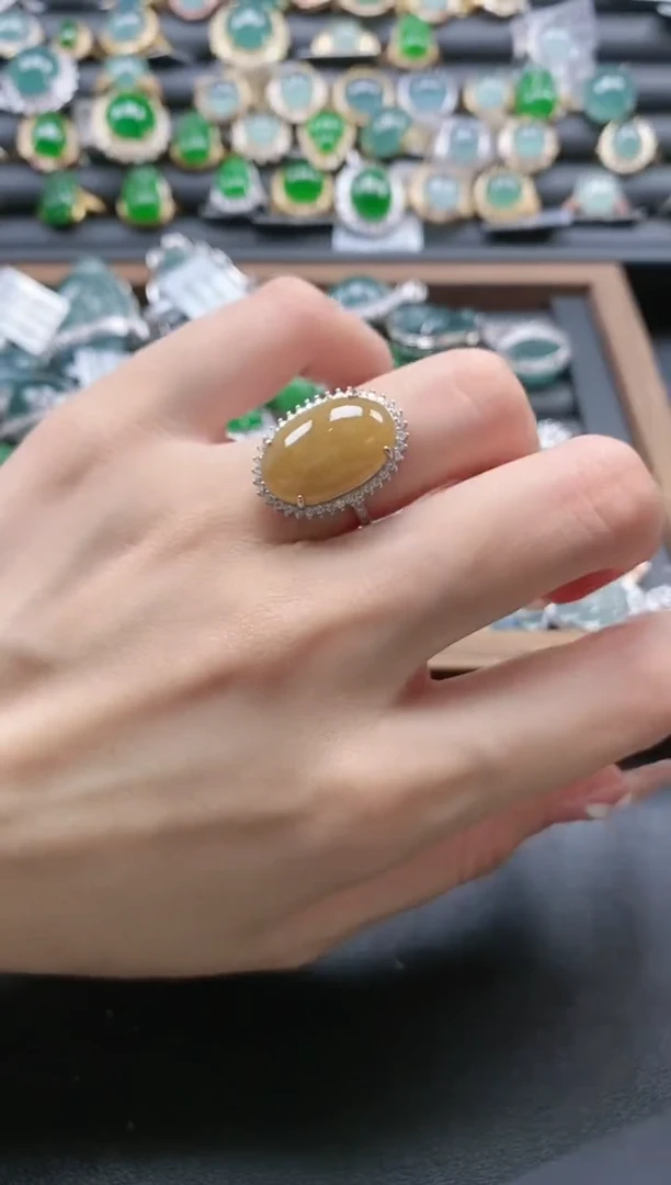 【闪购商品】翡翠戒指银S925镶嵌51511