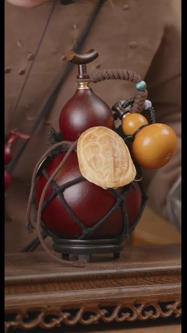 【闪购商品】340号精品天然大漆工艺防渗内胆酒葫芦~