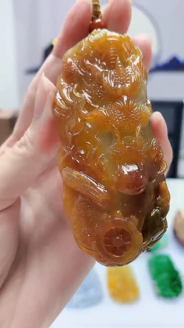 定制翡翠未镶嵌5060zm-毛货挂件148