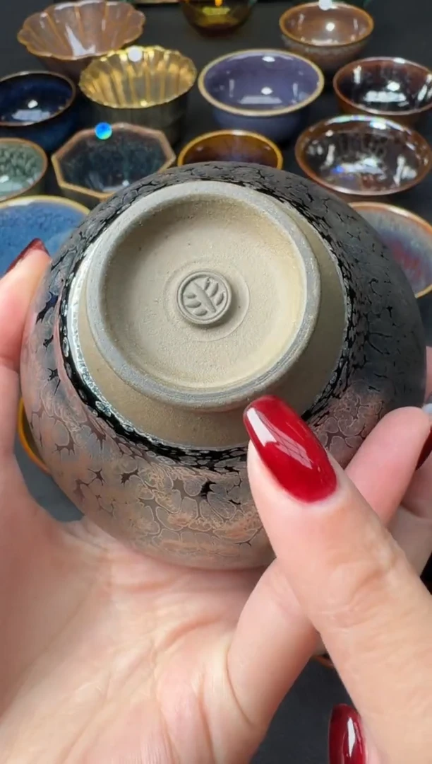 【闪购商品】茶盏建盏故事范泽锋油滴121