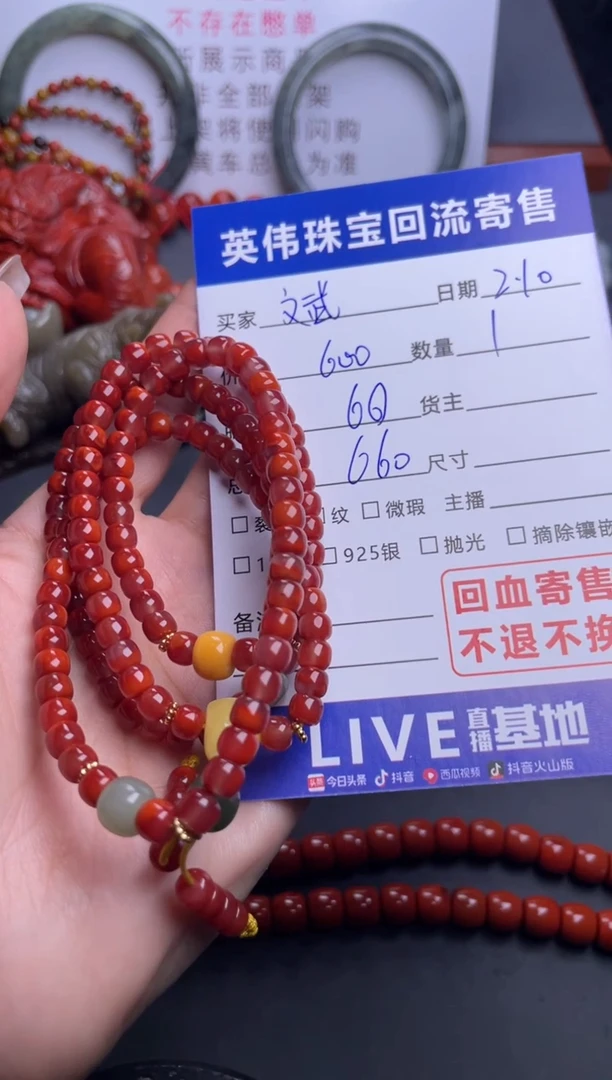 【闪购商品】南红玛瑙项链未镶嵌1