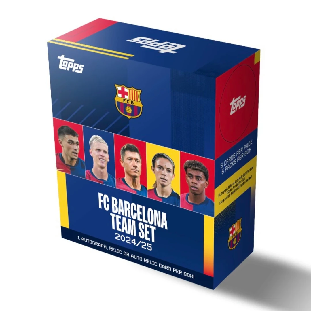 Topps24-25 Team Set 西甲巴萨中端队盒 单盒保配【在线拆盒拆包】