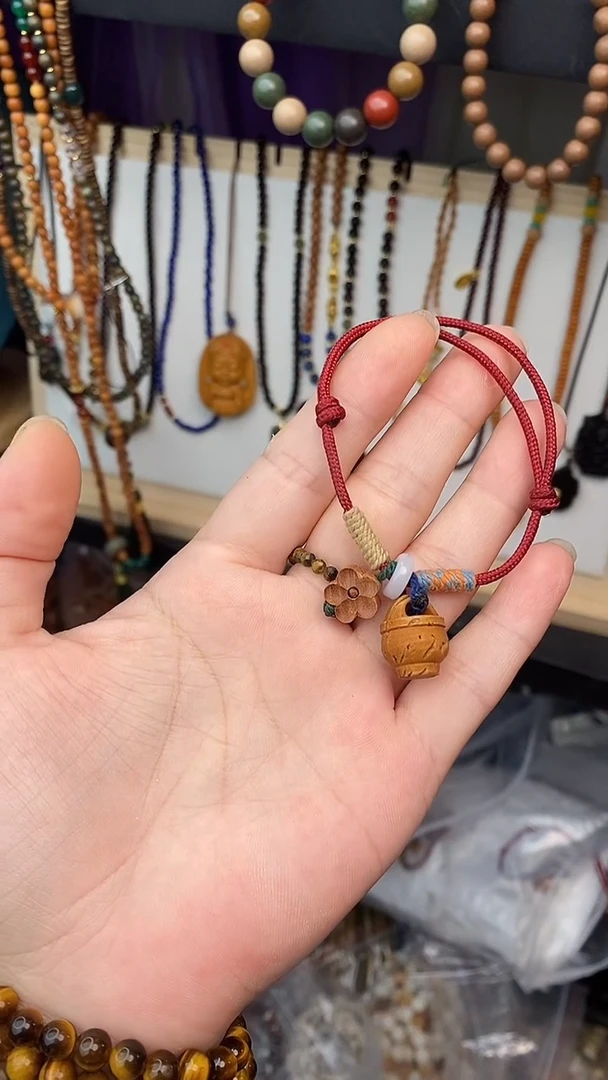 桃木手串/手链桃木梅花手绳