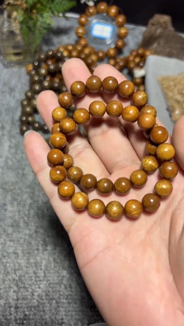 金丝楠手串/手链枯木老料1.0影子波28.8