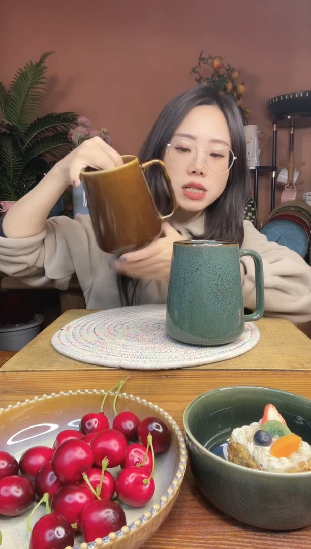 陶瓷超大容量水杯 2件 微瑕疵