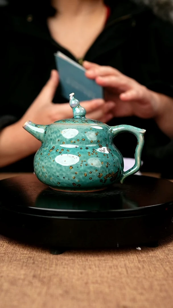 【闪购商品】775#国工一级品原矿钧瓷炉钧釉福禄壶