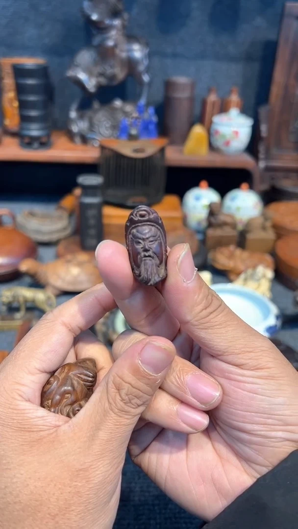【闪购商品】贡木木艺关公小把件木木木