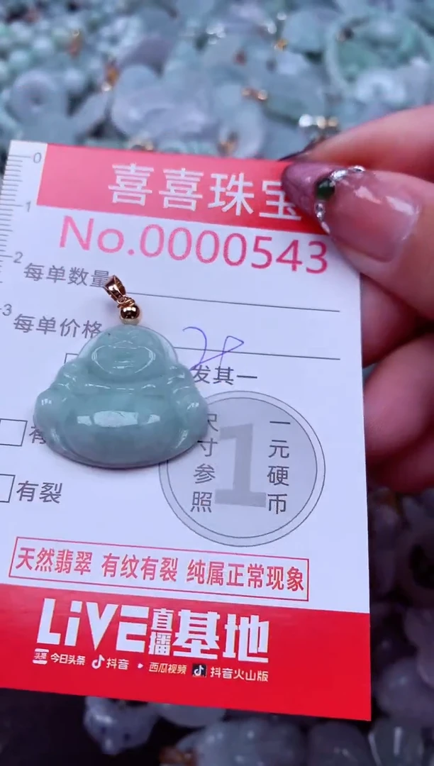 吊坠(不含链)未镶嵌翡翠543