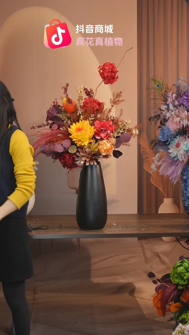 藤：带花瓶+花束一套