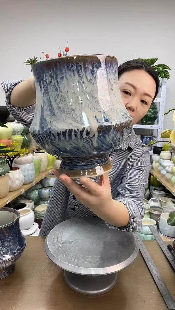 11.24陶瓷花盆直播链接高. 20     口14