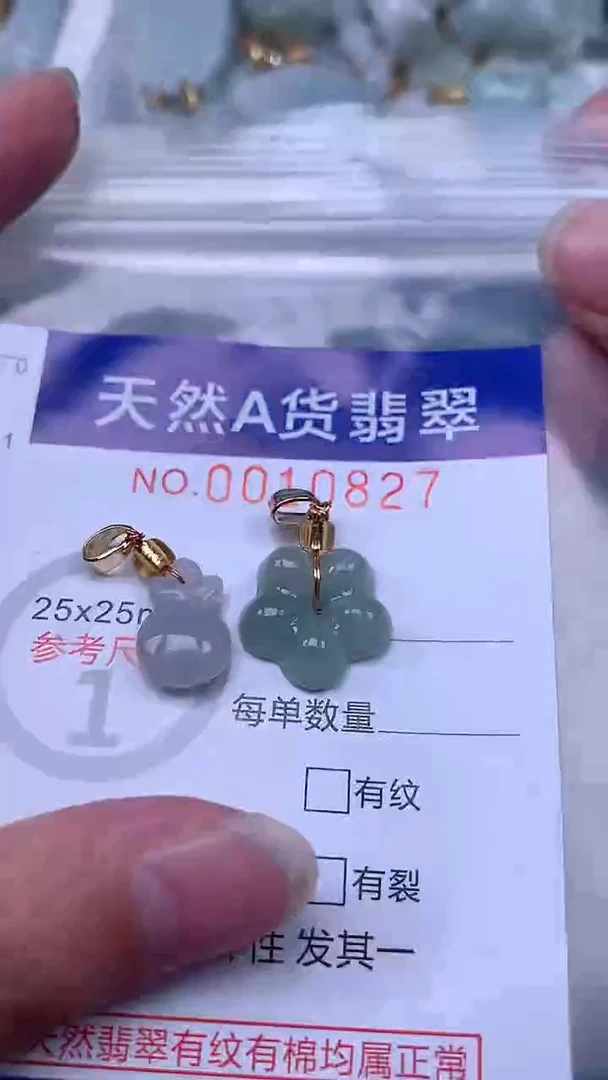 翡翠未镶嵌吊坠(不含链)1