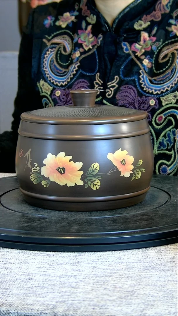【闪购商品】建水全手工紫陶茶罐106
