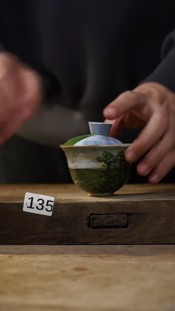 瓷片油画风·彩绘·设计师石一款