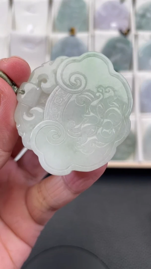 颈饰未镶嵌翡翠天然缅甸翡翠A货498