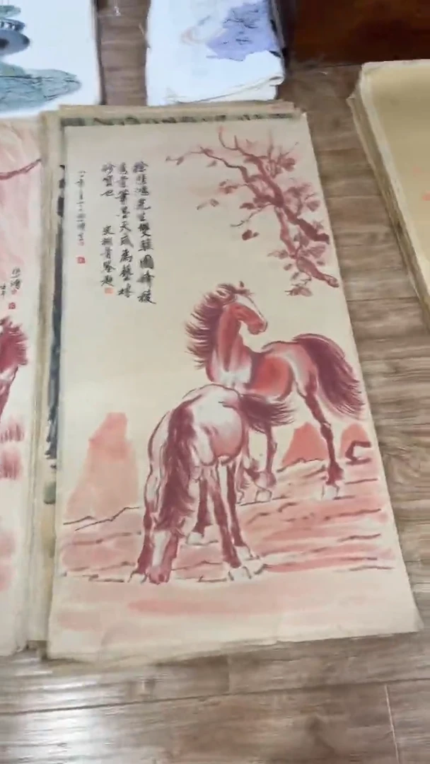 横款中式古典书画作品