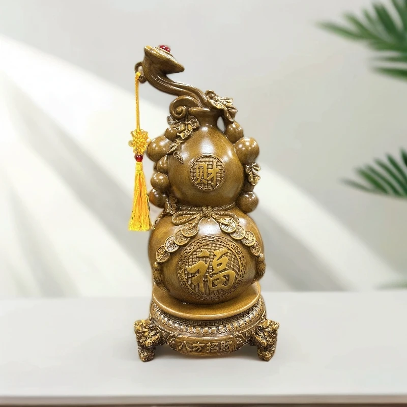 福禄如意八分招财转葫芦家居工艺品摆件（高50长25）