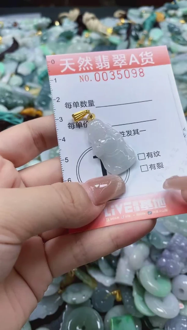 翡翠未镶嵌颈饰闪购0035098