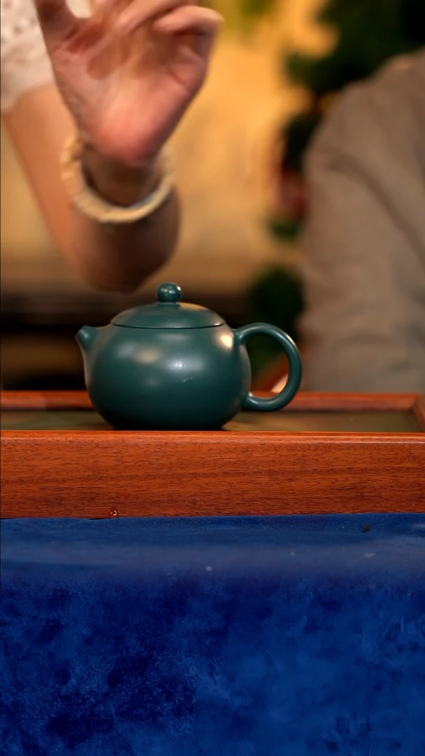 紫砂 宜兴紫砂 TZP 民国绿   西施