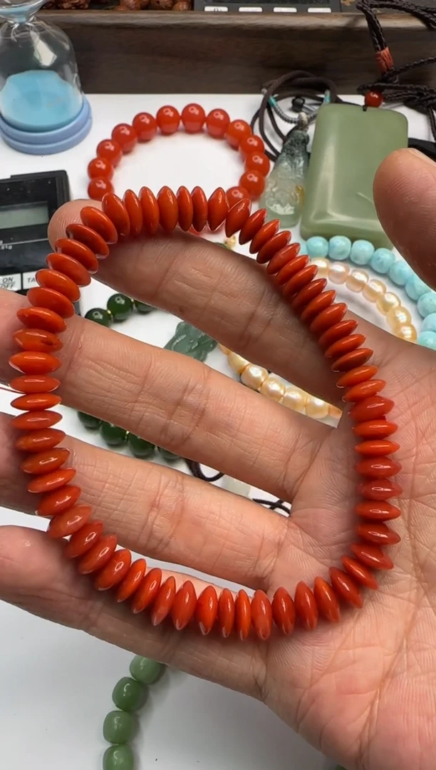 【闪购商品】南红玛瑙手链合金南红手串