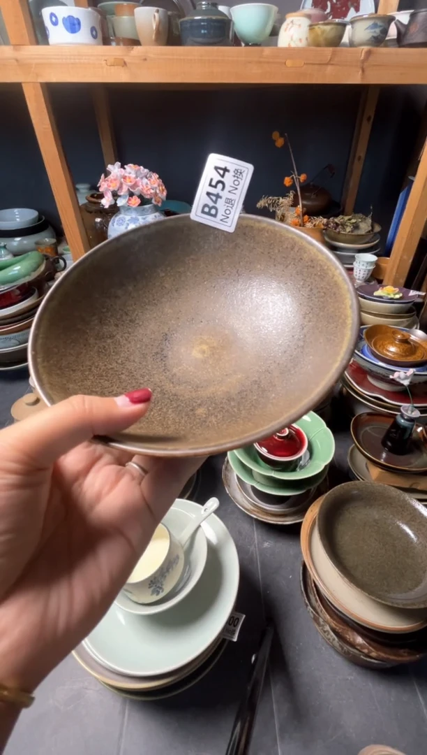 瓷片玛****?b454陶泥圆碗福利