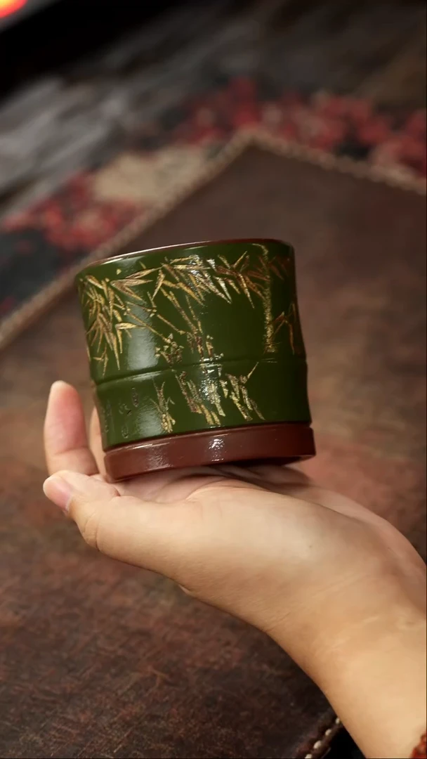 茶杯紫砂福利紫砂蜀垚竹子