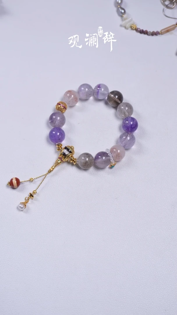 【闪购商品】水晶手链银S925镶嵌超七手链