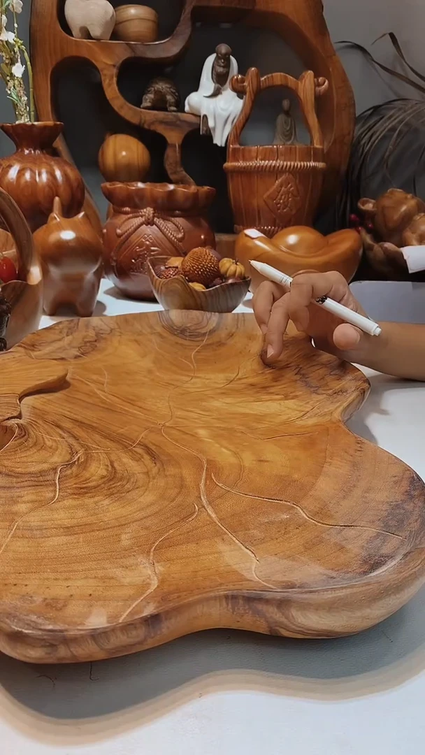 香樟木A19荷叶干泡/尺寸50*37*5.5