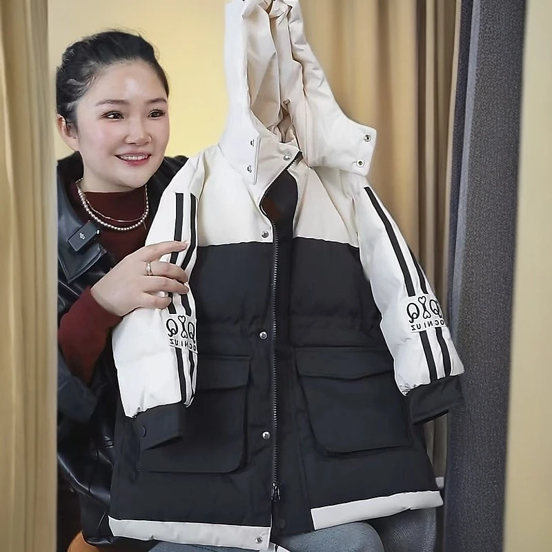 411256《 剪标无吊牌》玲姐精选韩版休闲男女童冬款连帽外套