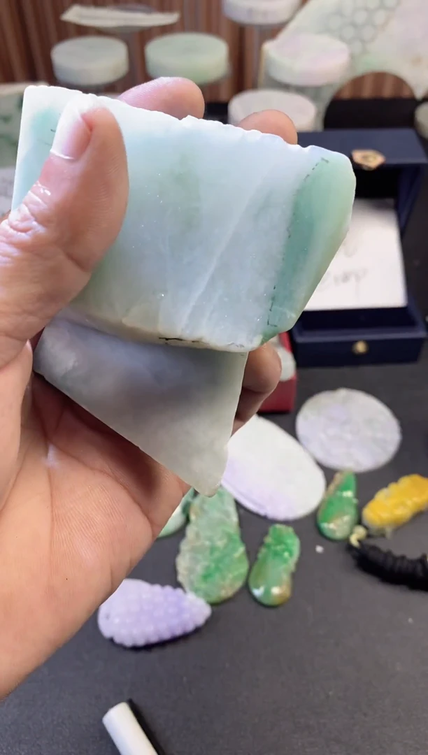 裸石翡翠天然翡翠A货练手料